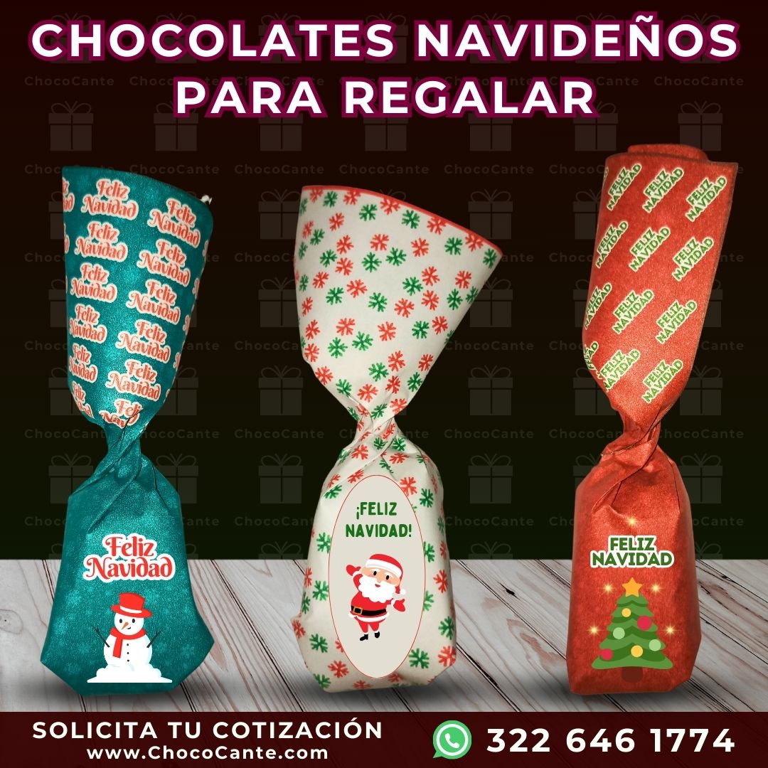 Chocolates para regalar en navidad en Bogotá y ciudades de Colombia